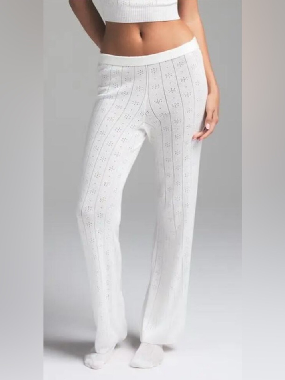 SKIMS NWT Sweater Pointelle Pant